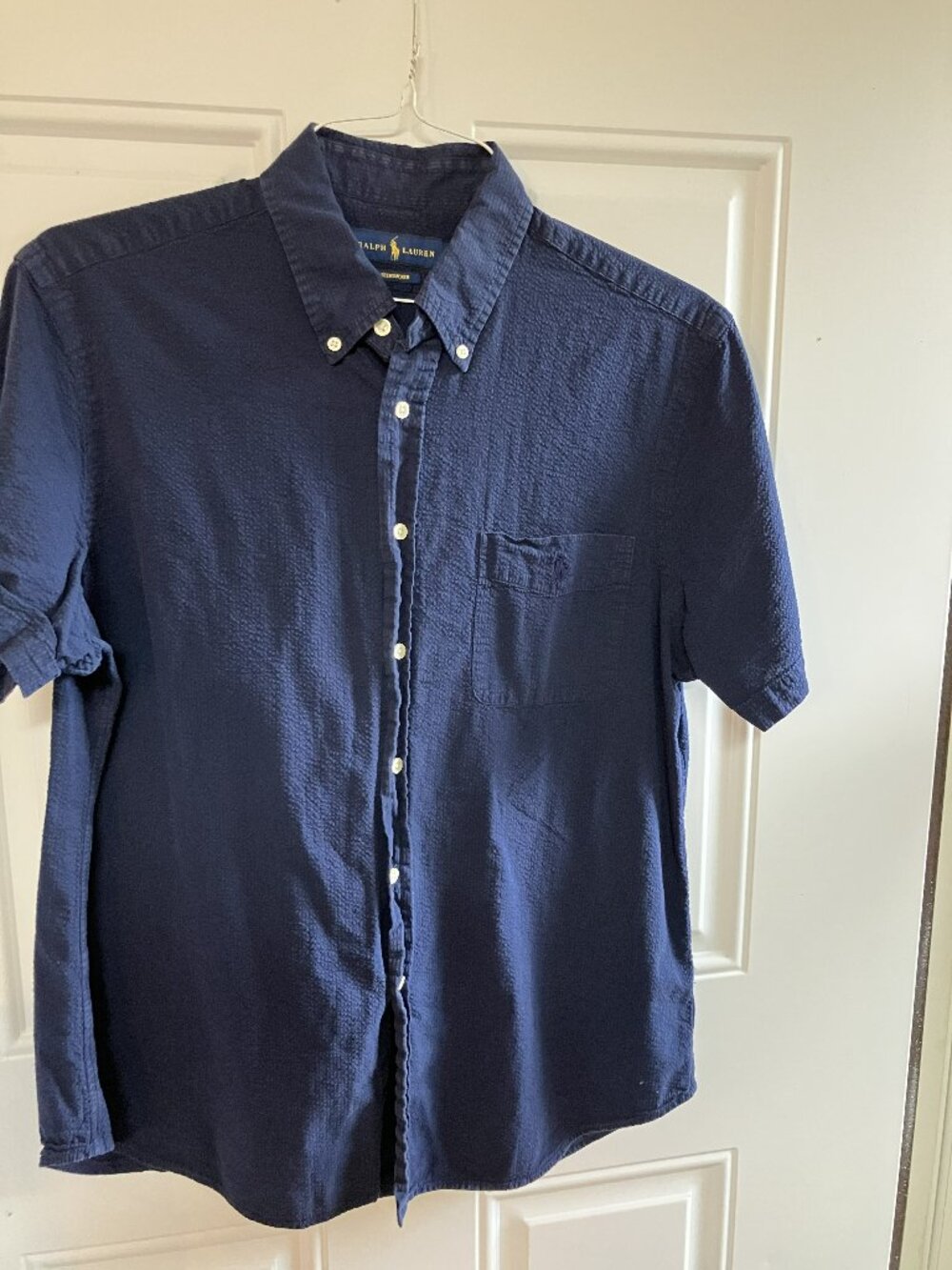 Men's Ralph Lauren Navy Casual Dress Shirt